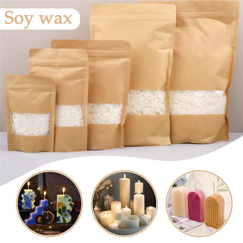 Candle Making Material - 50-1000g Natural Pure Soy Wax Flake