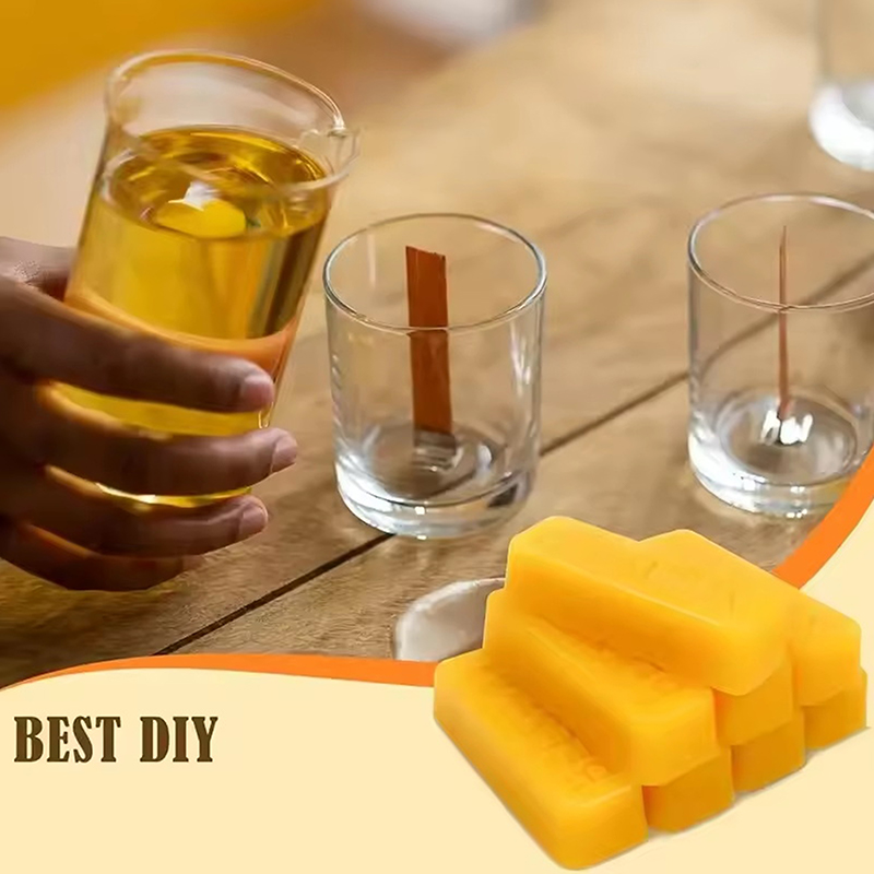 Candle Making Material - Hot Sale 4/8pcs Pure Beeswax Blocks,