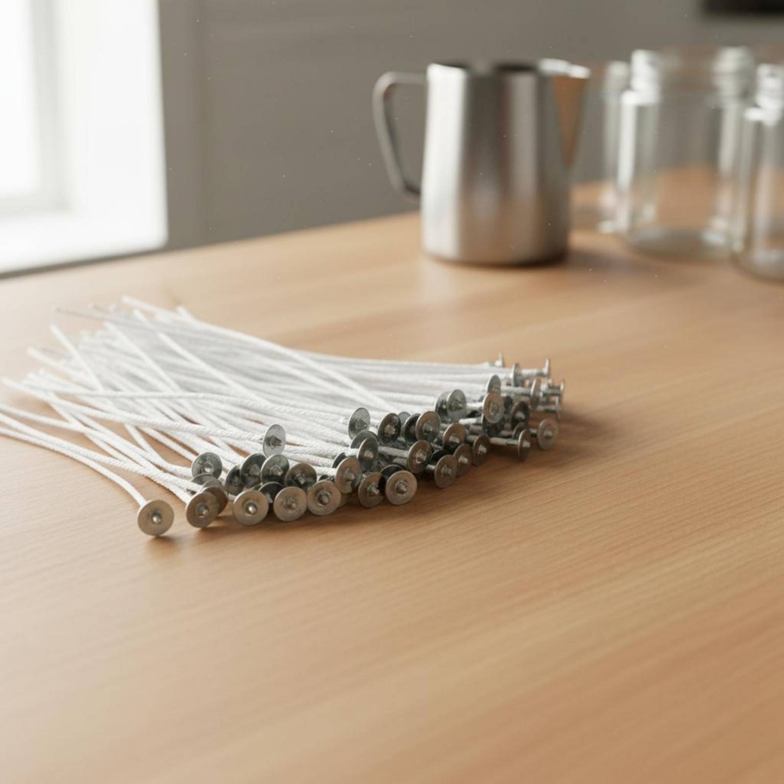 50 Pieces Cotton Candle Wicks  - Cotton Wick Pre Tabbed recension och pris