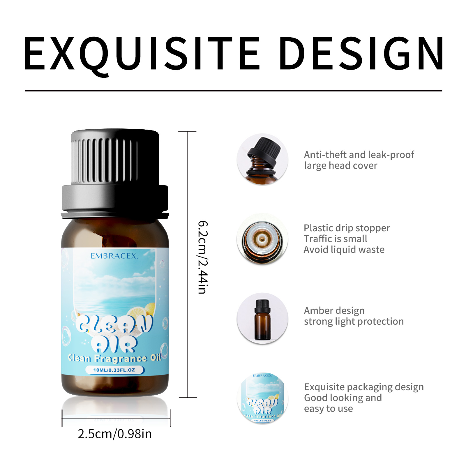 10ml Clean Air Essential Oil L - Candle Making Essential Oil recension och pris