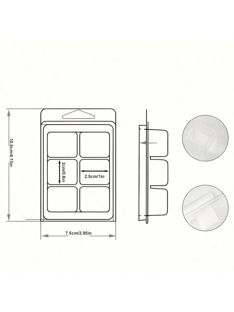 12/24 Pieces Rectangular 6-Hol - Candle Making Experience recension och pris
