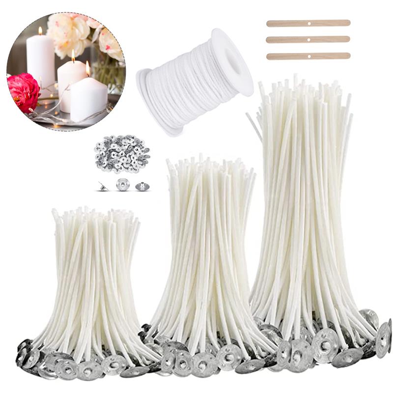 100/50pcs Smokeless Candle Wic - Cotton Wick Pre Tabbed recension och pris