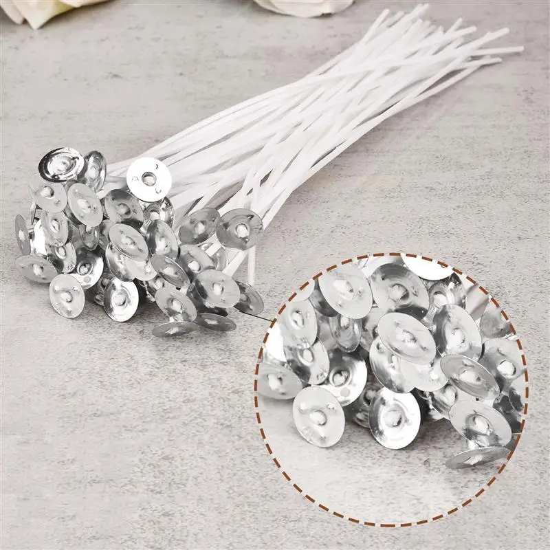 100/50pcs Smokeless Candle Wic - Cotton Wick Pre Tabbed recension och pris