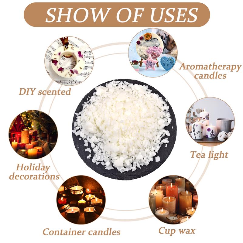 50-1000g Natural Pure Soy Wax  - Candle Making Material recension och pris