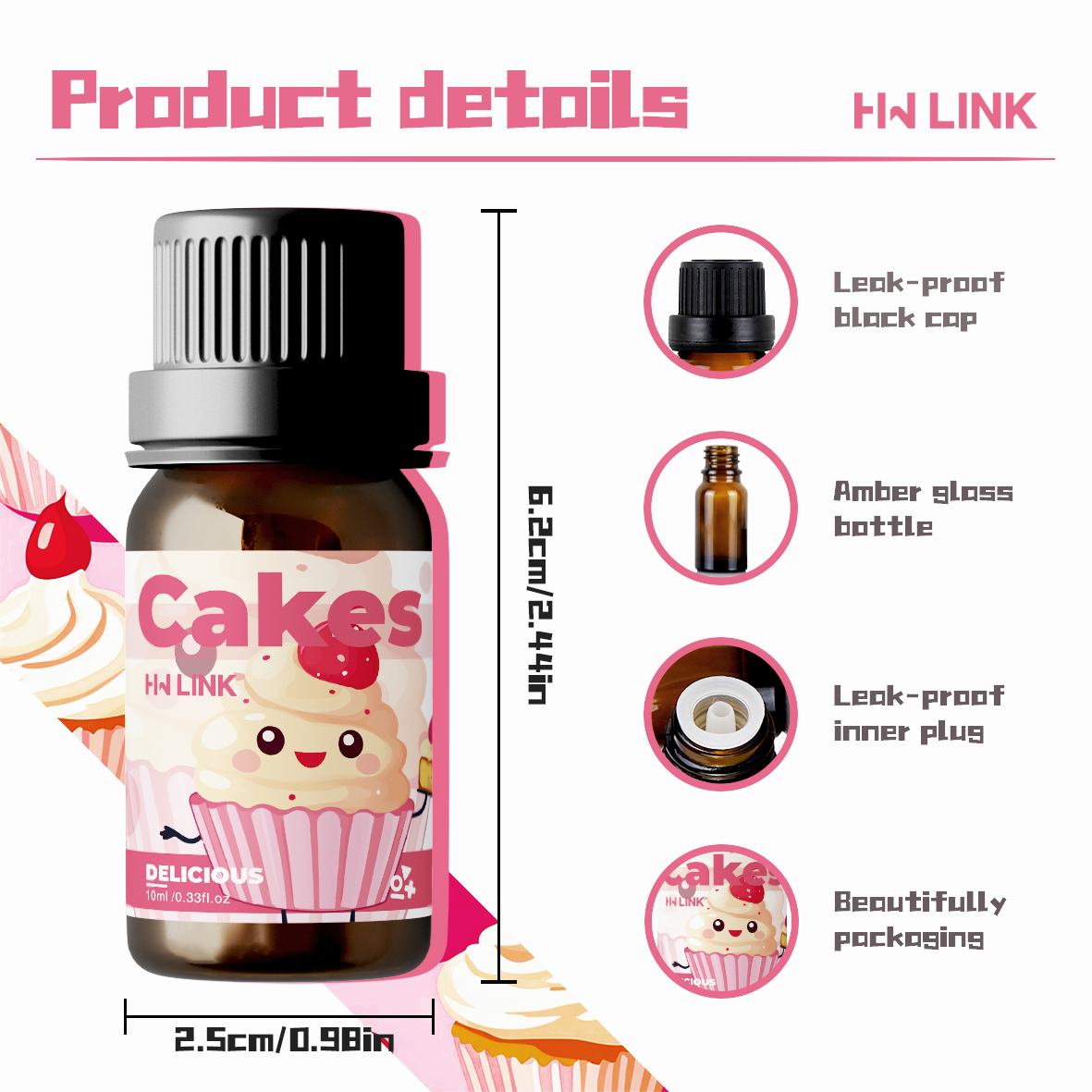 10ml Cakes Essential Oils Cand - Candle Making Essential Oil recension och pris