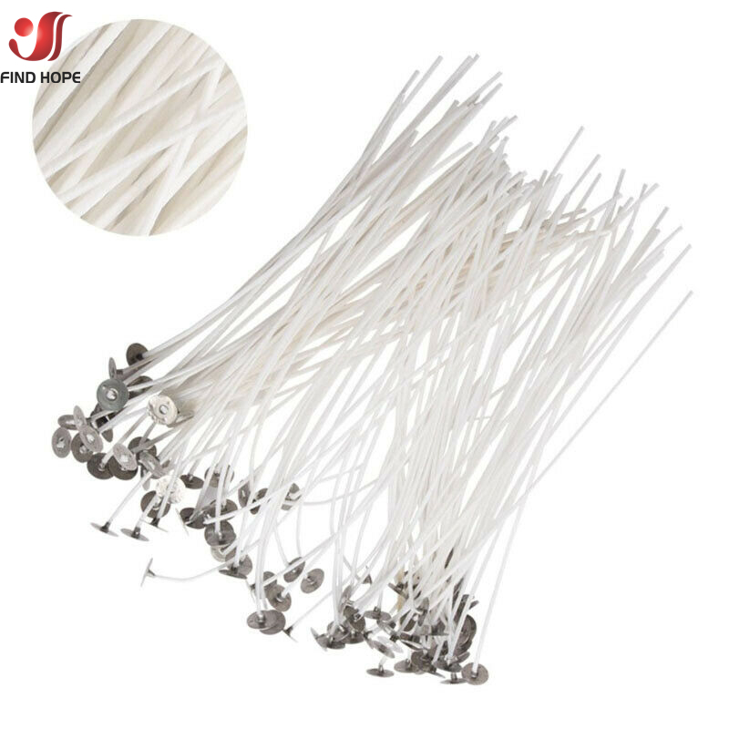 100PCS/bag Smokeless Candle Wi - Cotton Wick Pre Tabbed recension och pris
