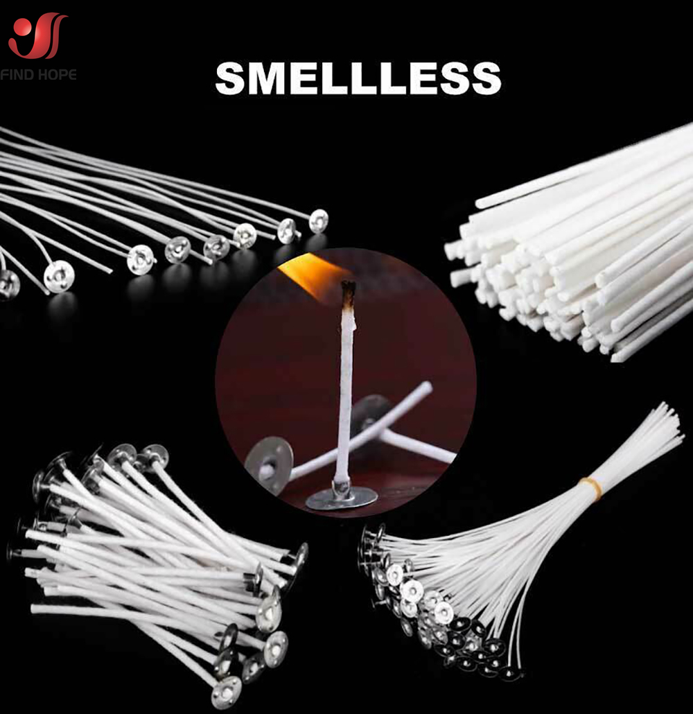 100pcs Smokeless Candle Wicks  - Cotton Wick Pre Tabbed recension och pris