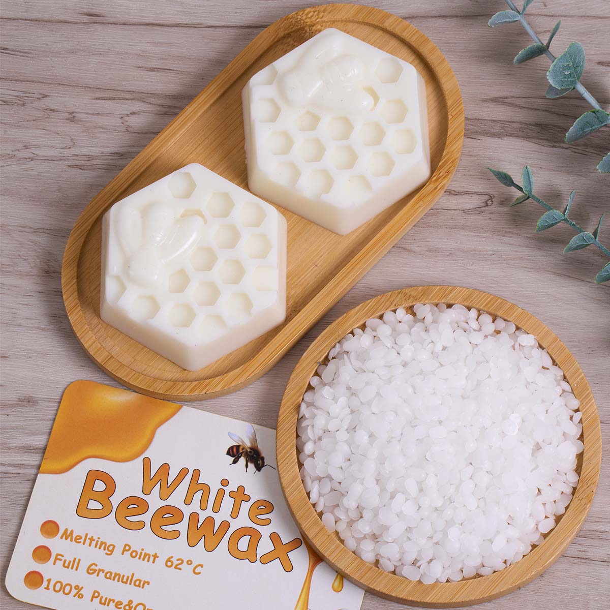 White Beeswax Pure Natural Gra - Candle Making Material recension och pris