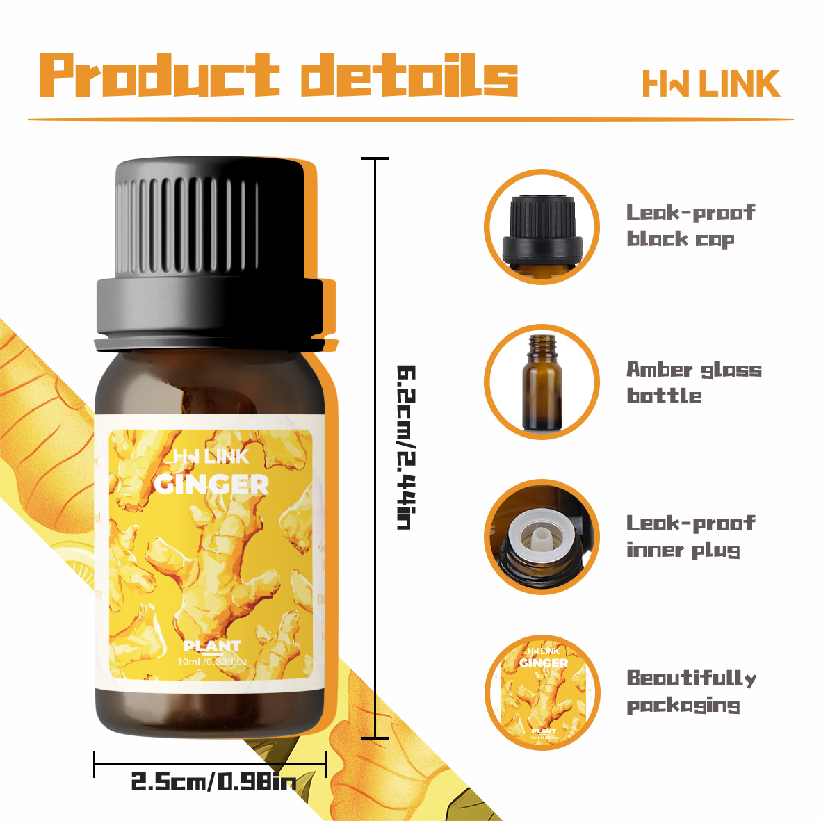 Ginger Oil 100%Pure Natural Gi - Candle Making Essential Oil recension och pris