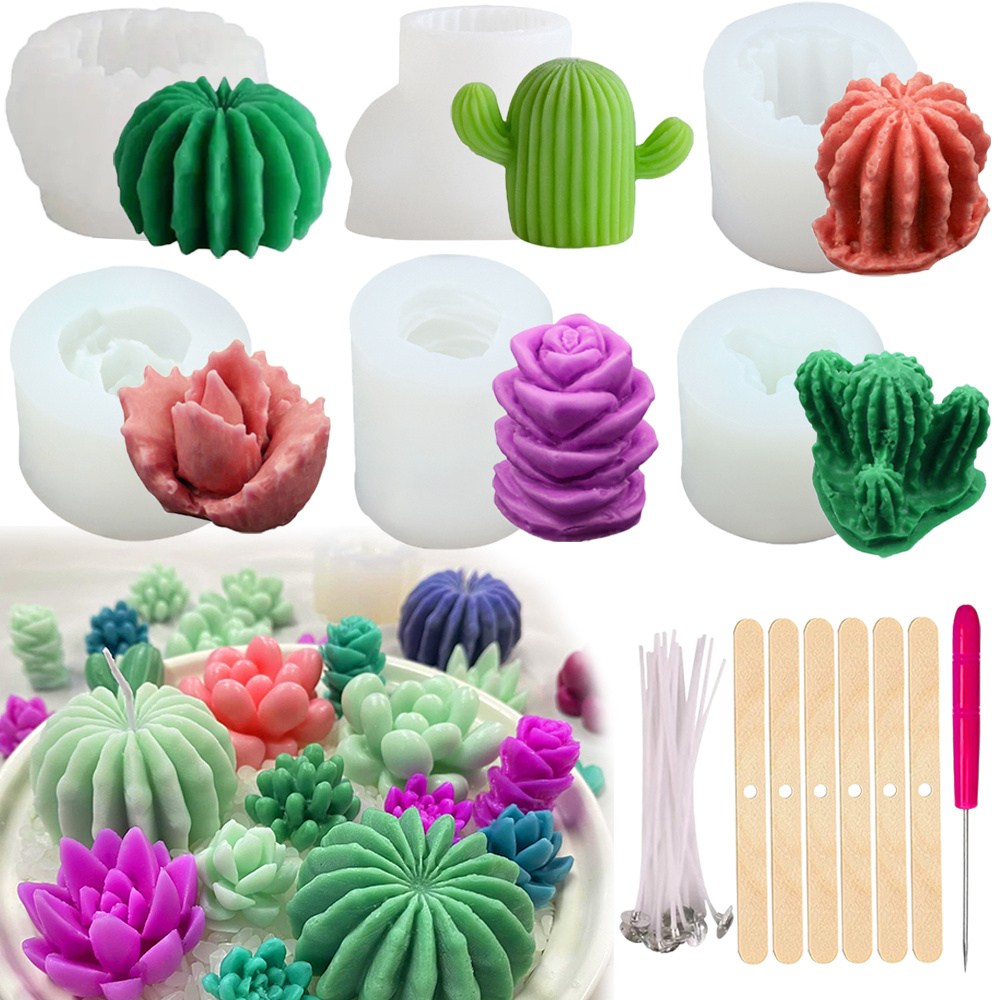 6pcs Succulent Silicone Candle - Candle Making Experience recension och pris