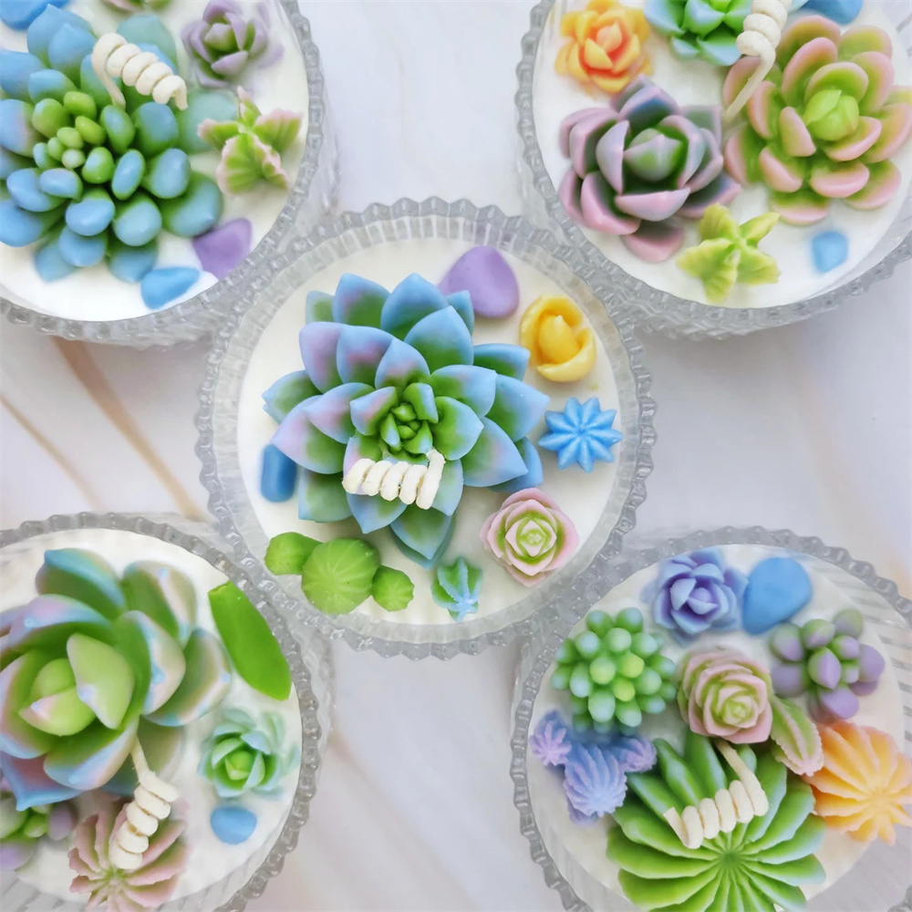 6pcs Succulent Silicone Candle - Candle Making Experience recension och pris