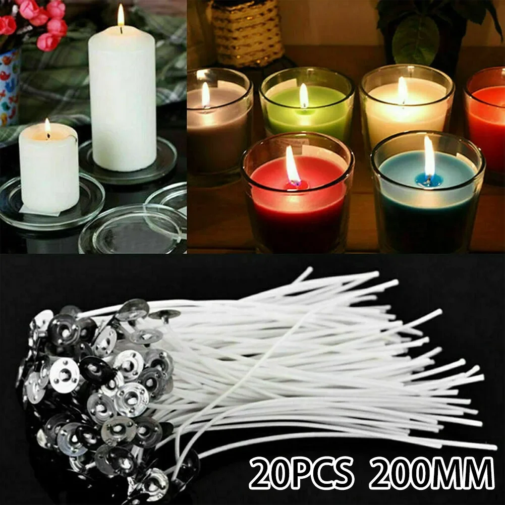 20pcs Smokeless Candle Wicks 2 - Cotton Wick Pre Tabbed recension och pris